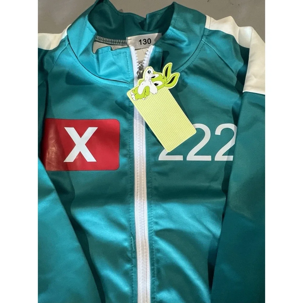 X 222 Children's Jacket Teal Zip‎ Up Size 130